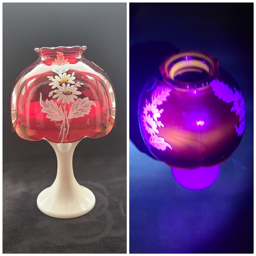 Fairy Lamp Vintage Handpainted Westmoreland